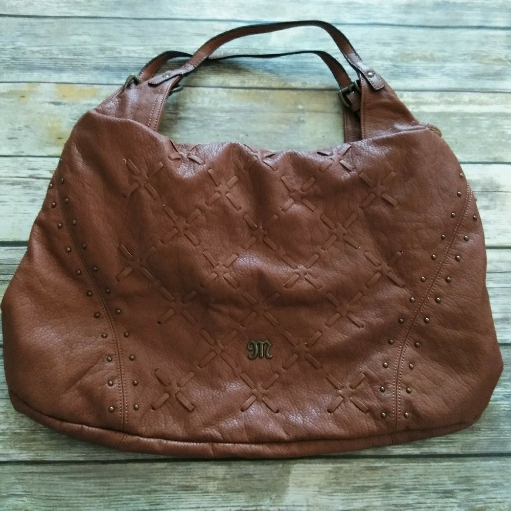 Brown tote purse